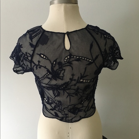 Anthropologie Embroidered Floral Top - Picture 2 of 5